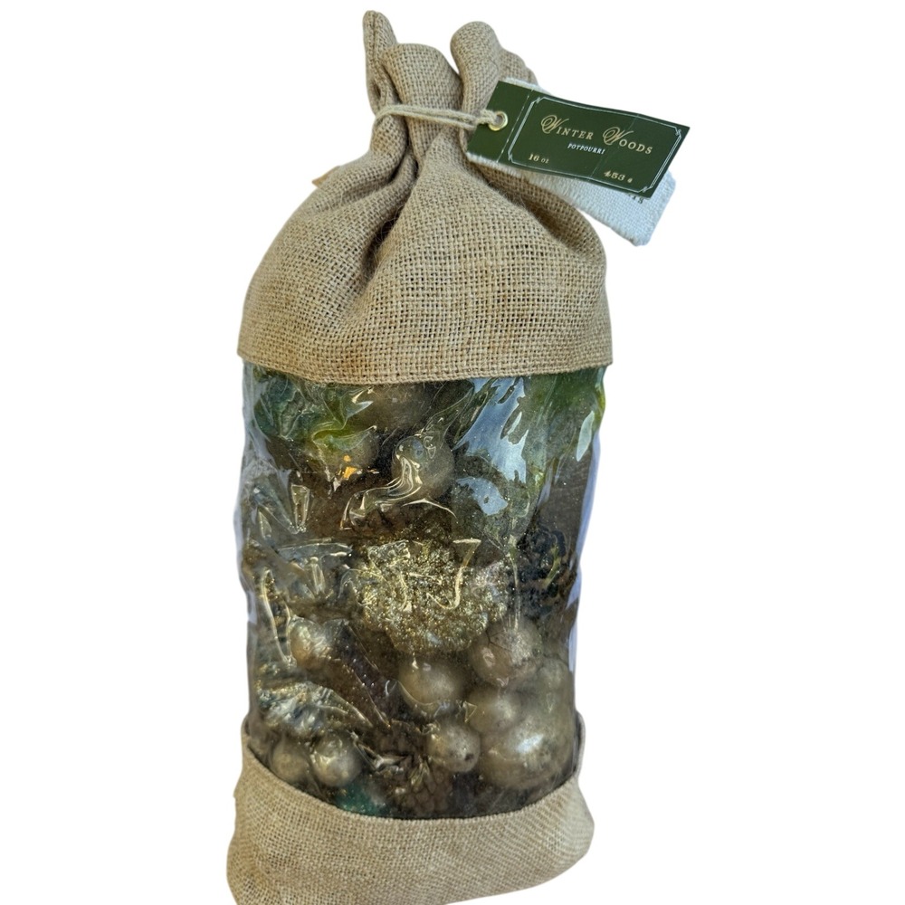 Pottery Barn Winter Woods Potpourri 16 oz Holiday Home Fragrance NWT